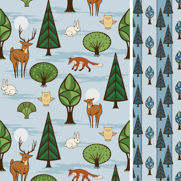 Woodlands Textile Repeat Patterns