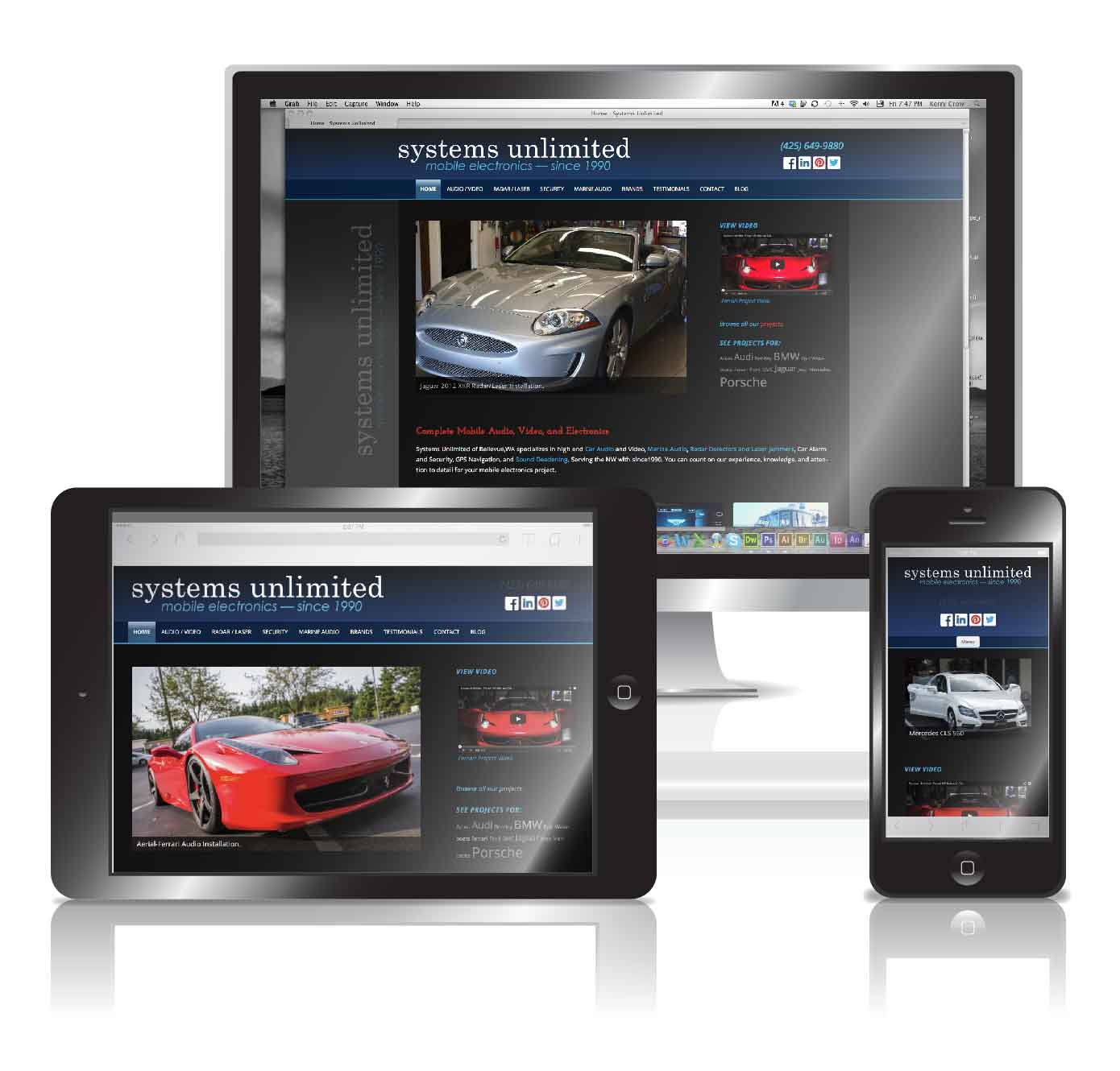 Automotive Electronics Responsive Wordpress Website