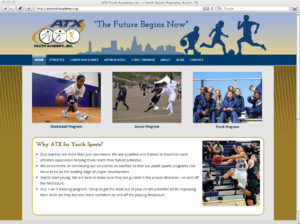 Sports Club Site Desktop Screen