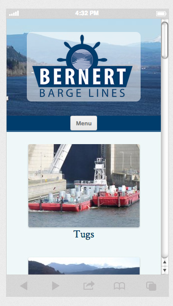 Barge Line Mobile Screen