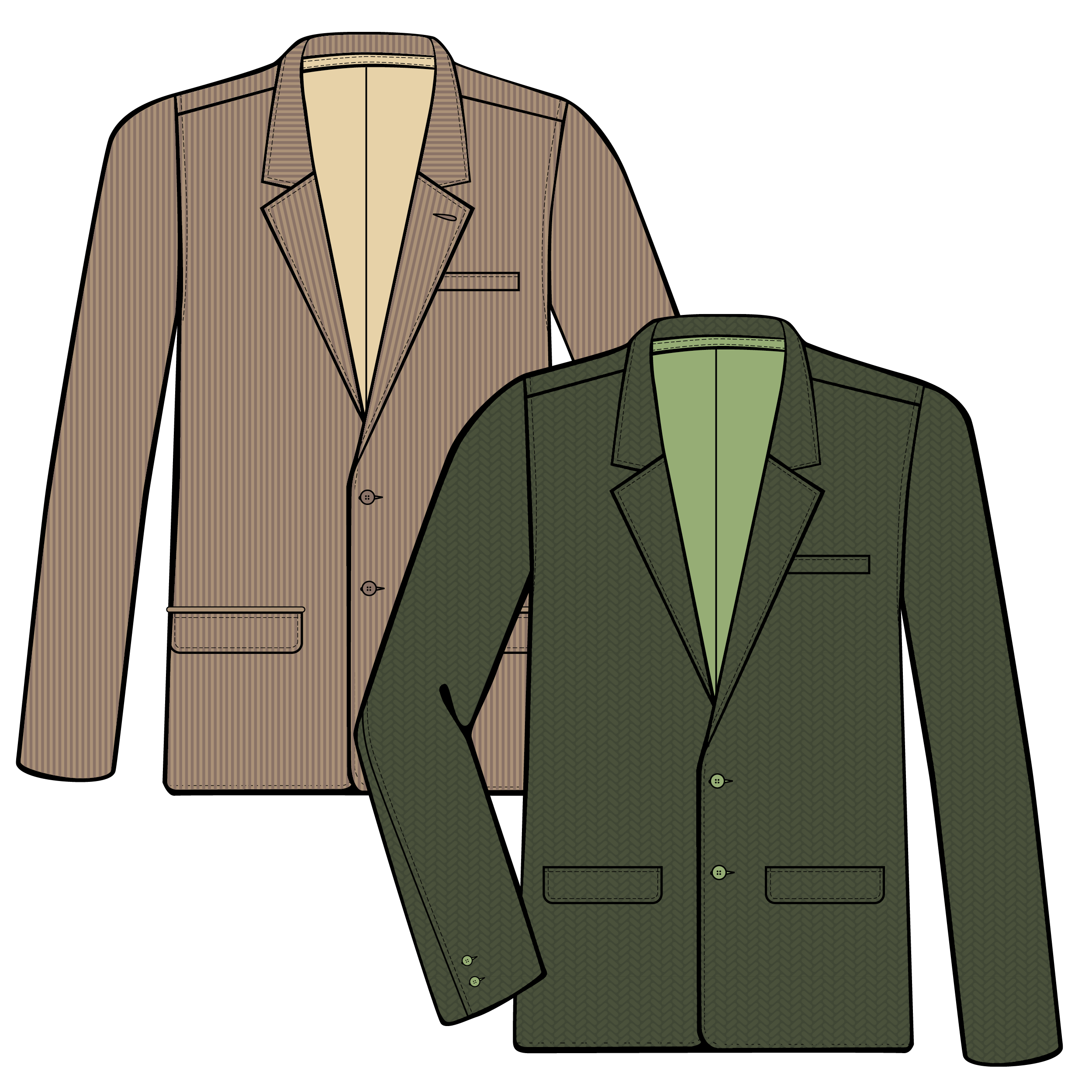 Men's Sportcoats Illustration