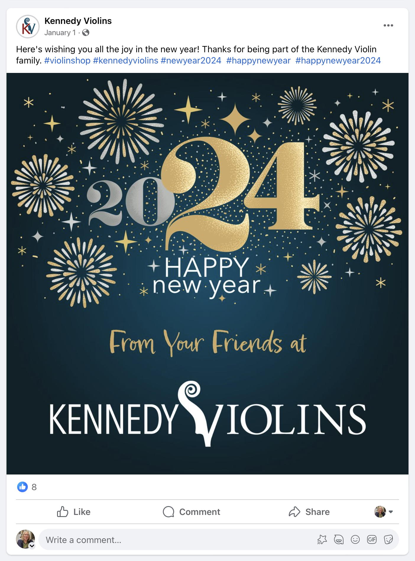 New Year Facebook Post