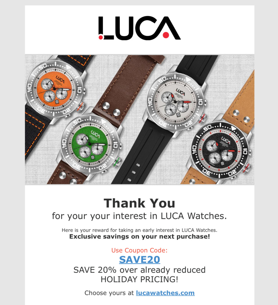 LUCA Marketing Emails