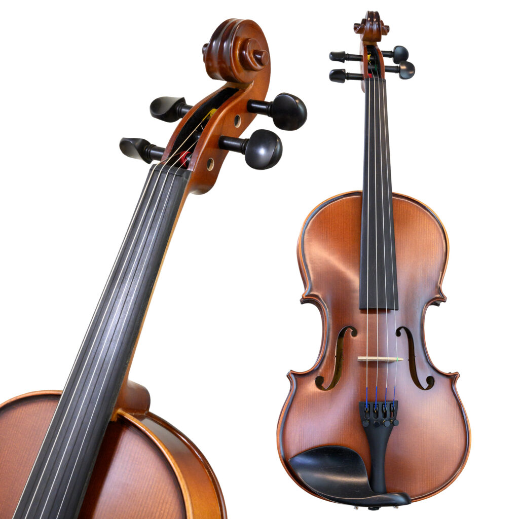 Etude Violin Front and Scroll